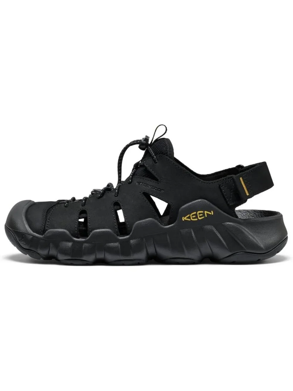 Men's Black Hyper port Closed Toe Breathable Easy On Comfortable Sandal Shoes